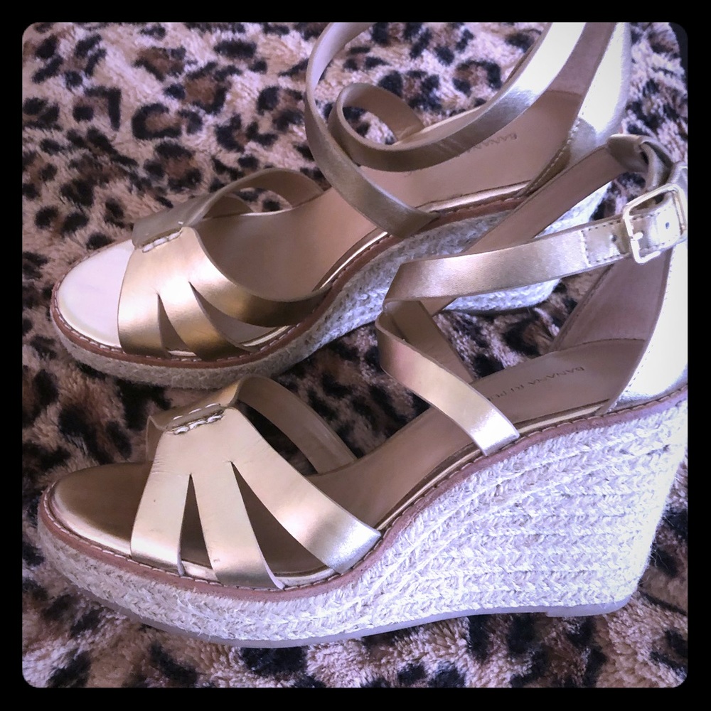 Price Drop!  Banana Republic Platform Espadrilles